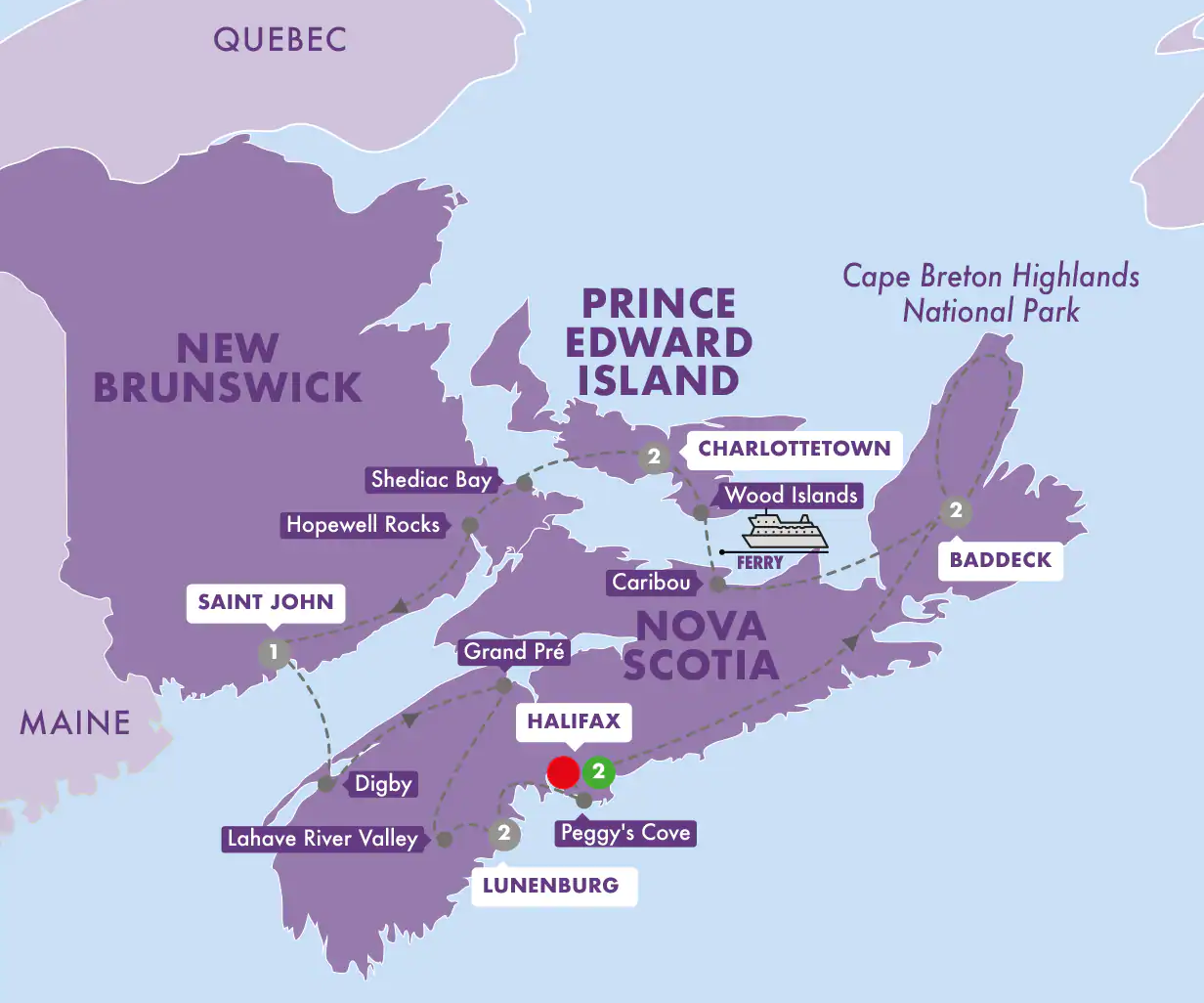 maritimes canada tour